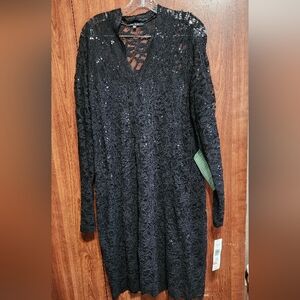 NWT black lace dress